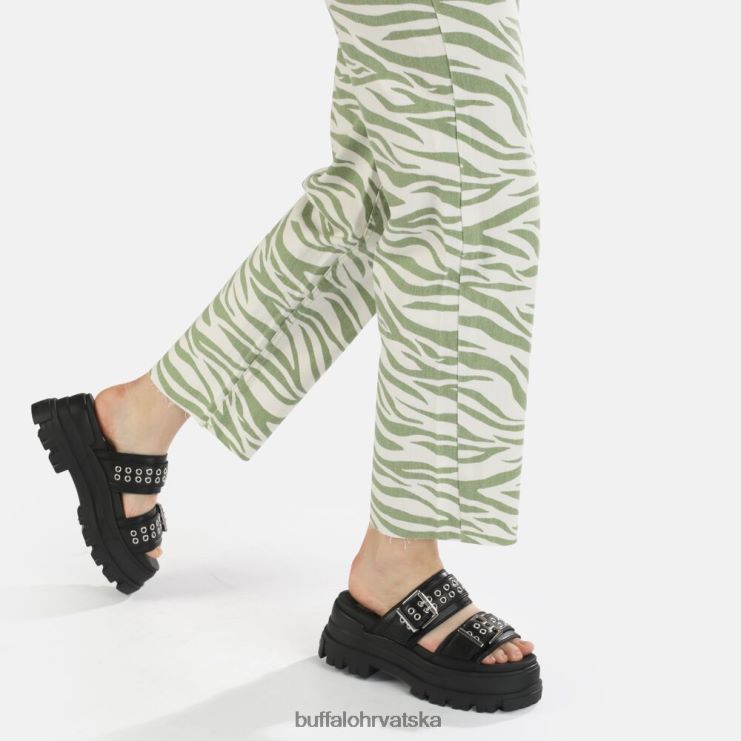 crno Buffalo aspha loop sandale s platformom veganske |slajdova TDD6T886